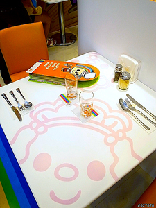 高雄市夢時代open將餐廳數位影像彩繪桌板