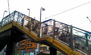 臺北市羅斯福路人行陸橋影像彩繪膠合玻璃