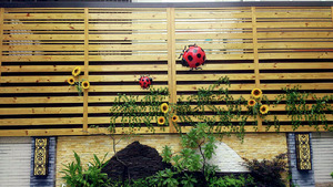 建設公司庭院美化裝飾瓢蟲FRP藝術造型