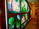 臺北市慈恩園生命紀念館彩繪玻璃牆面
