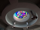 臺南市大橋國中圖書室天井影像彩繪膠合玻璃